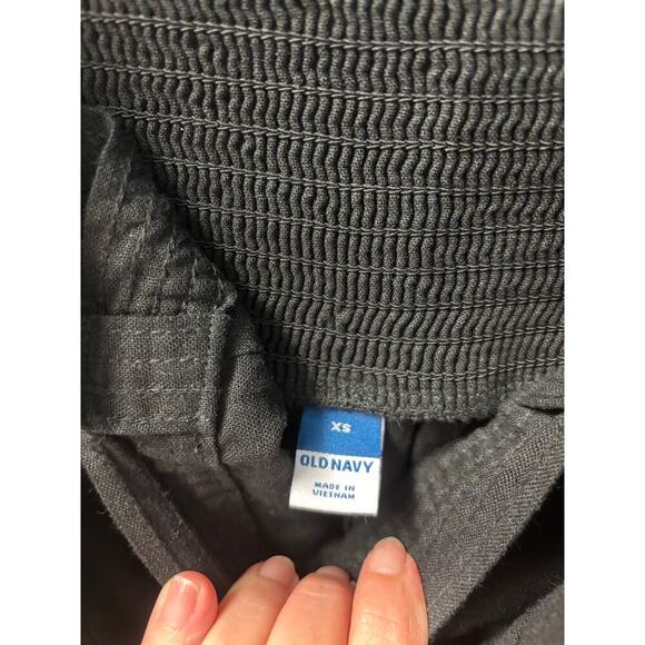 Ladies NWT Old Navy Black Linen Jumpsuit XS - Picture 2 of 4